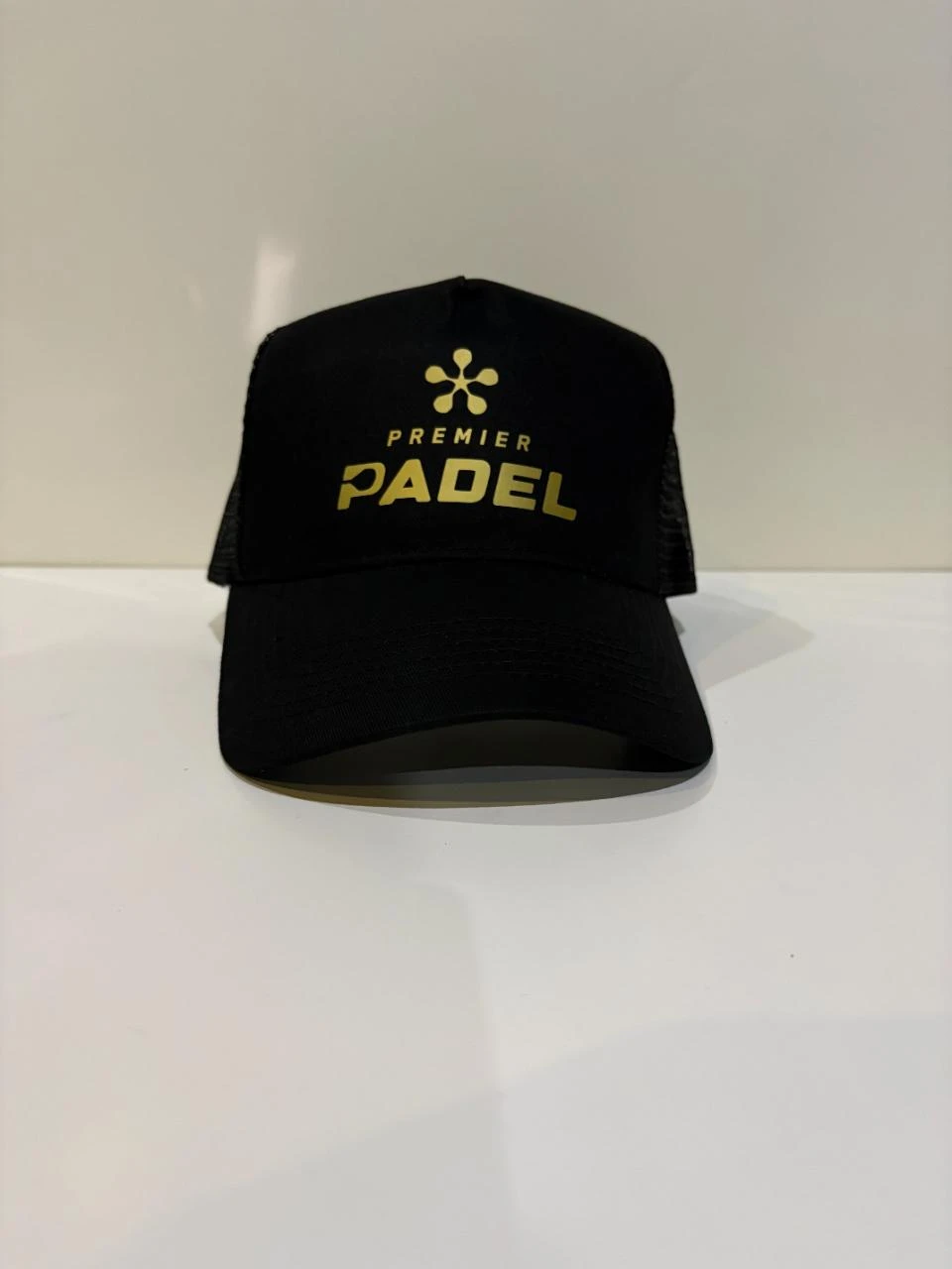 Casquette de padel, Premier Padel, P1, P2, P3, noir et doré, taille unique